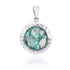 Round Roman Glass Pendant